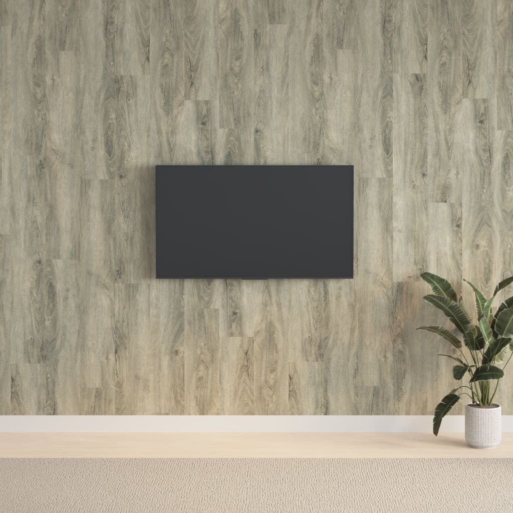 Wall Panels Wood Look Grey PVC 2.06 m²
