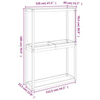 Tire Rack 120x40x180 cm Solid Wood Pine
