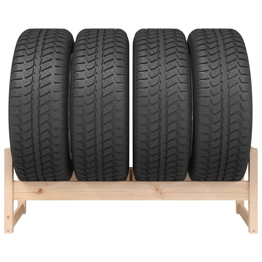 Tire Rack Solid Wood Pine