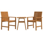 3 Piece Garden Lounge Set Solid Wood Acacia
