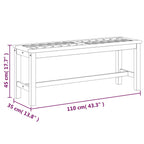 Garden Bench 110 cm Solid Wood Acacia