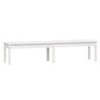 2-Seater Garden Bench White 203.5x44x45 cm Solid Wood Pine