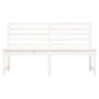 Garden Bench White 157.5 cm Solid Wood Pine
