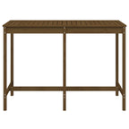 Garden Table Honey Brown 159.5x82.5x110 cm Solid Wood Pine