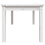 Garden Table White 82.5x50.5x45 cm Solid Wood Pine