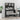 Desk with Shelves Black 102x45x148 cm Engineered Wood