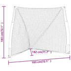 Portable Baseball Net Orange&Black 183x182x183cm Steel&Polyester