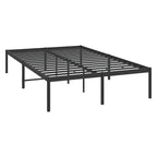 Metal Bed Frame without Mattress Black 135x190cm