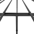Metal Bed Frame without Mattress Black 135x190cm
