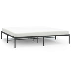 Metal Bed Frame without Mattress Black 193x203cm