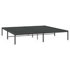 Metal Bed Frame without Mattress Black 193x203cm