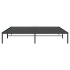 Metal Bed Frame without Mattress Black 193x203cm