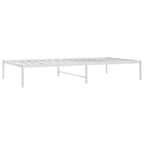 Metal Bed Frame without Mattress White 100x190cm