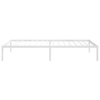Metal Bed Frame without Mattress White 100x190cm