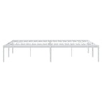Metal Bed Frame without Mattress White 140x190cm