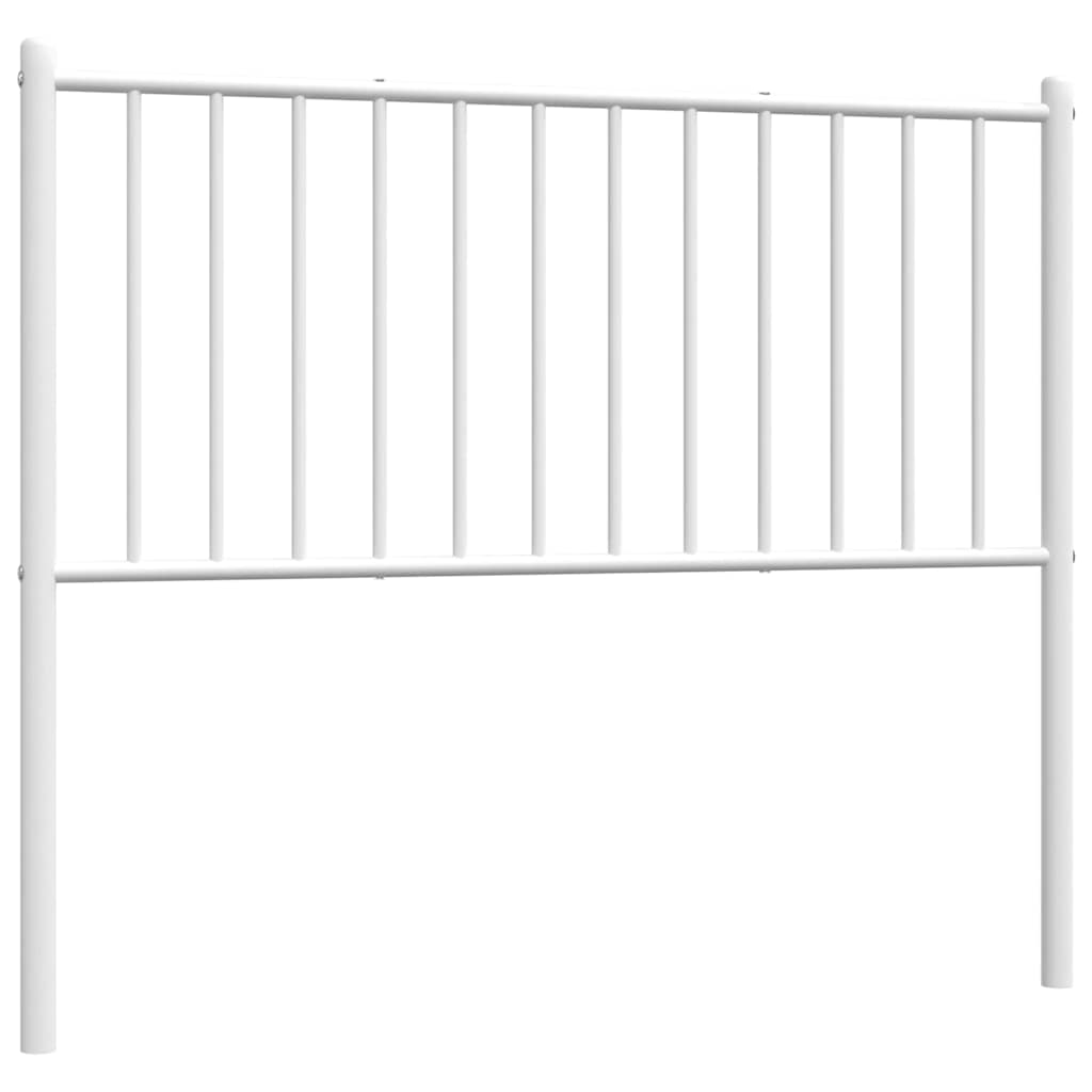Metal Headboard White 100 cm