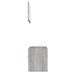 2 Piece Bathroom Furniture Set Grey Sonoma Engineered Wood