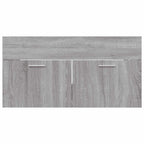 2 Piece Bathroom Furniture Set Grey Sonoma Engineered Wood
