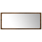 2 Piece Bathroom Furniture Set Brown Oak Engineered Wood