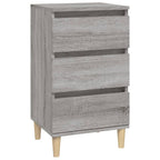 Bedside Cabinet Grey Sonoma 40x35x70 cm Engineered Wood
