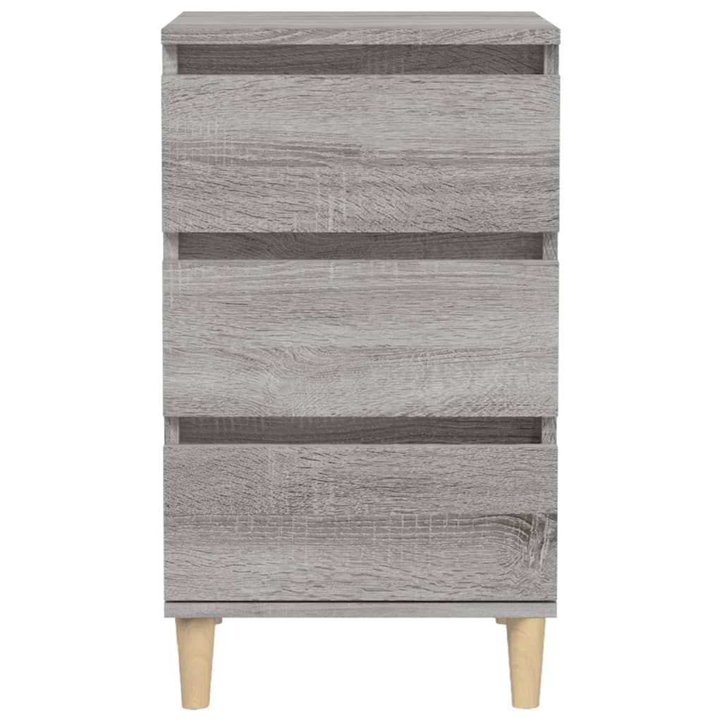 Bedside Cabinet Grey Sonoma 40x35x70 cm Engineered Wood