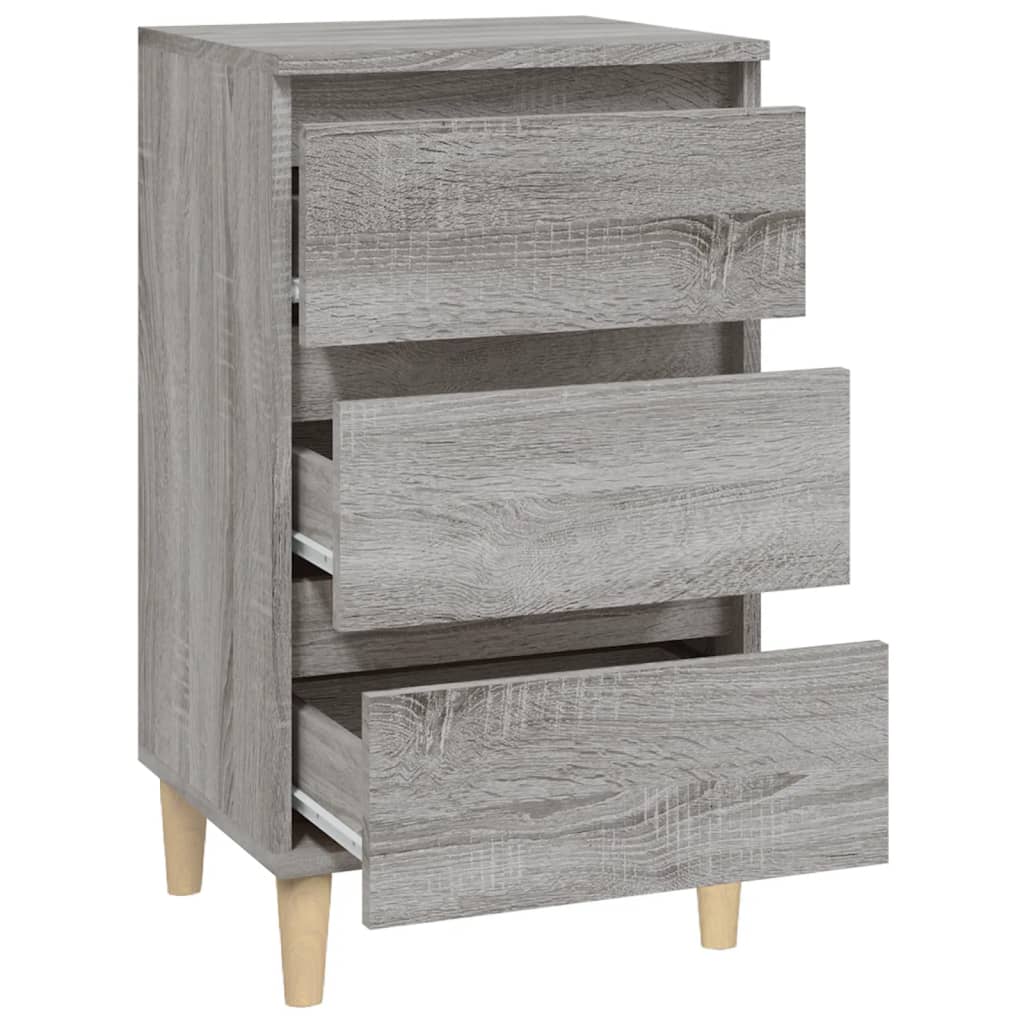 Bedside Cabinet Grey Sonoma 40x35x70 cm Engineered Wood