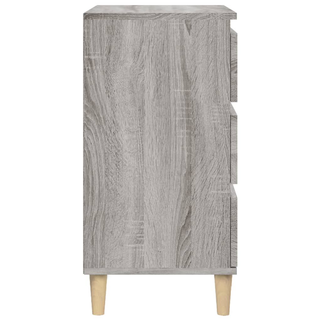 Bedside Cabinet Grey Sonoma 40x35x70 cm Engineered Wood