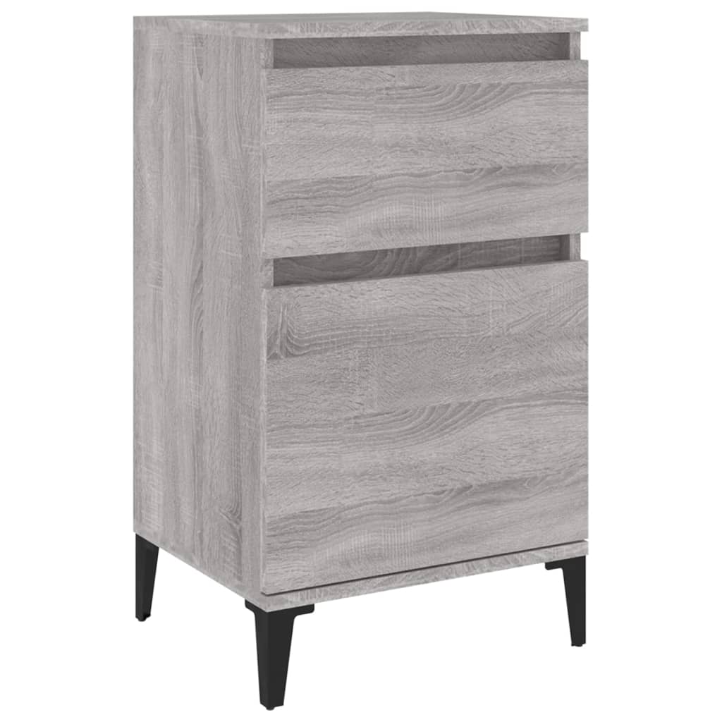 Bedside Cabinet Grey Sonoma 40x35x70 cm