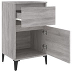 Bedside Cabinet Grey Sonoma 40x35x70 cm