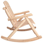 2-Seater Garden Rocking Bench 123x96x102 cm Solid Wood Spruce