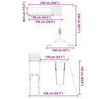 Outdoor Playset Solid Wood Douglas