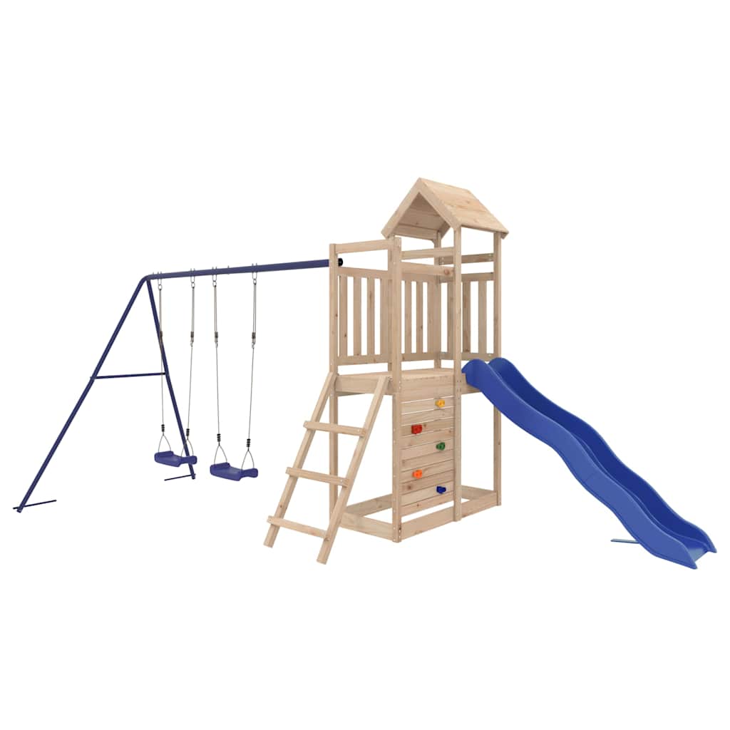 Outdoor Playset Solid Wood Pine