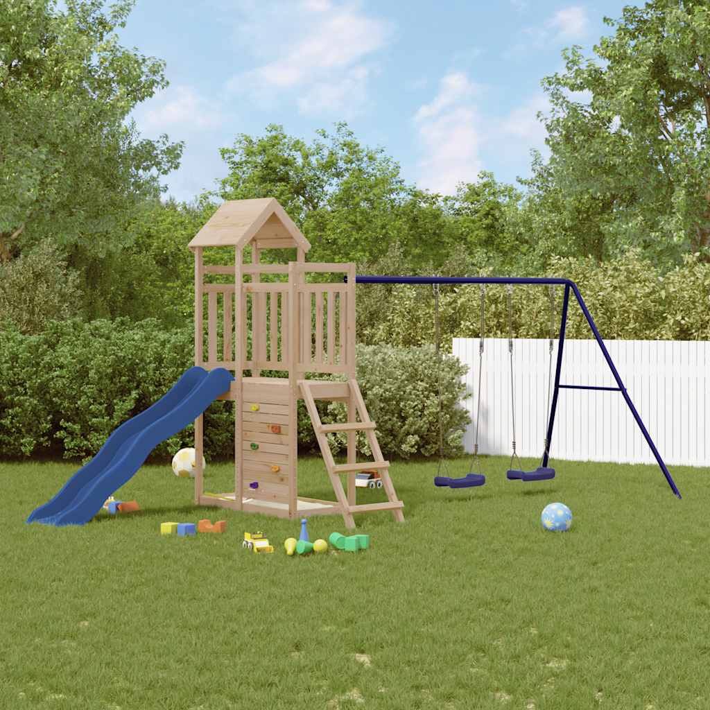Outdoor Playset Solid Wood Pine