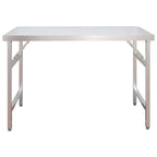 Kitchen Work Table With Overshelf Stainless Steel