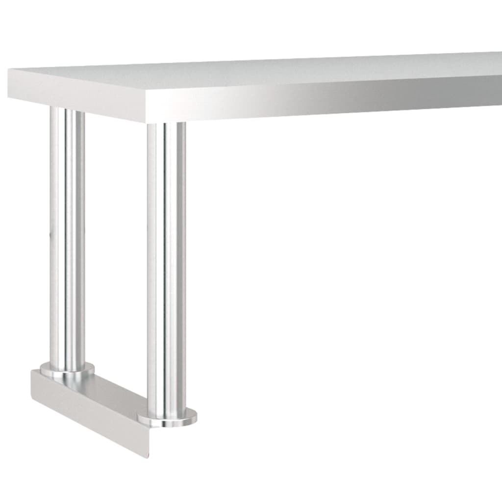 Kitchen Work Table With Overshelf Stainless Steel