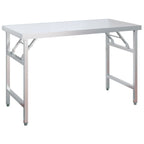 Kitchen Work Table with Overshelf 120x60x145 cm Stainless Steel