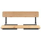 3 Piece Folding Beer Table Set Solid Wood Fir