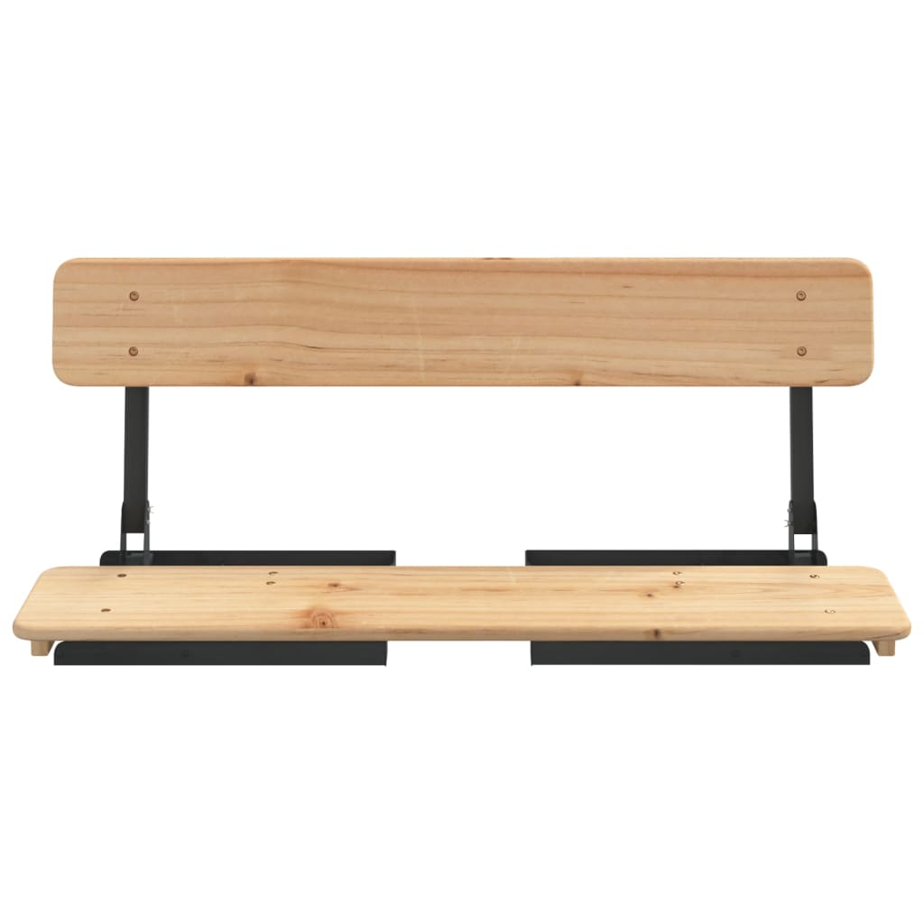 3 Piece Folding Beer Table Set Solid Wood Fir