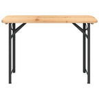 3 Piece Folding Beer Table Set Solid Wood Fir