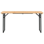 3 Piece Folding Beer Table Set Solid Wood Fir