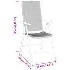 7 Piece Garden Dining Set Black Poly Rattan