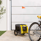 Pet Bike Trailer And Grey Oxford Fabric And Iron