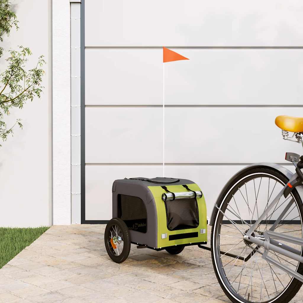 Pet Bike Trailer And Grey Oxford Fabric And Iron