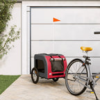 Pet Bike Trailer And Grey Oxford Fabric And Iron