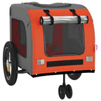 Pet Bike Trailer Orange and Grey 54.5 x 120 x 161 cm