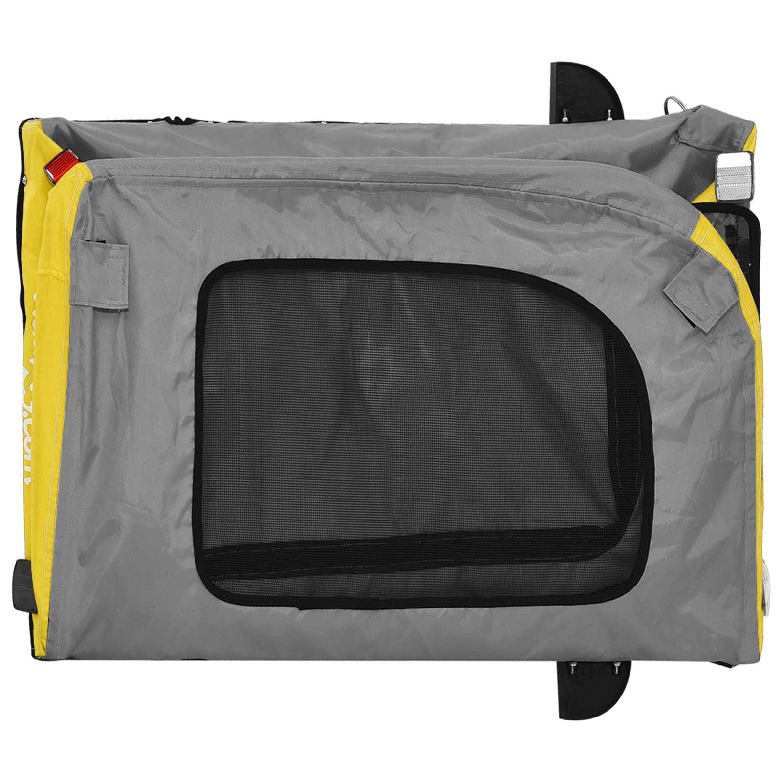 Pet Bike Trailer Yellow and Grey 54.5 x 120 x 161 cm
