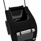 Pet Bike Trailer with Storage Black 124.5 x 63.5 x 53 cm