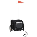 Pet Bike Trailer Black Oxford Fabric and Iron