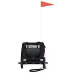 Pet Bike Trailer Black Oxford Fabric and Iron