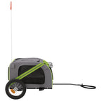 Pet Bike Trailer Green and Grey Oxford Fabric and Iron
